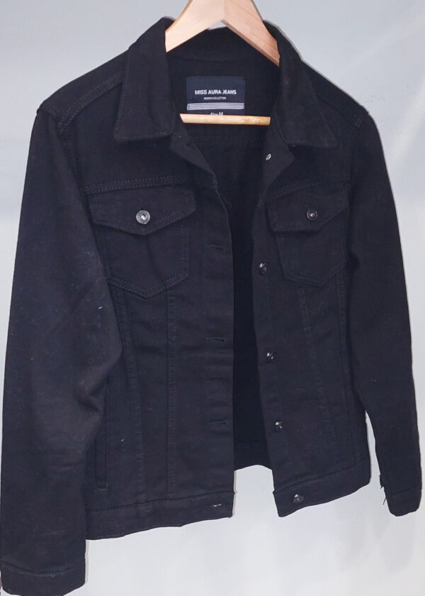 Jacket μαύρο κοντό με τσέπες 1011
